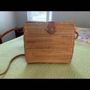 Nordstrom brand wicker purse